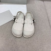 New Classic Women Sandals Round Toe Women Shoes Buckle Strap Genuine