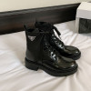 Fashion Design Metal Decoration Platform Boots Women 2023 Chunky Heel