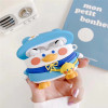 3D Cartoon Cute Duck with 3 Colorful Hat Designers Silicone Cases