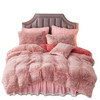 American Style eco-friendly linen blend Luxury Abstract Faux Fur Bedding Set