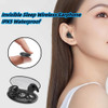 Bluetooth 5.3 Hidden Earbuds ,IPX5 Waterproof Noise Cancelling Touch Control Headphones Invisible Sleep Wireless Earphone,