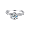 1.0ct halo ring 925 sterling silver ring Jewelry Moissanite Diamond women 1.0ct halo ring 925 sterling silver ring Jewelry Moissanite Diamond women