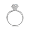 1.0ct halo ring 925 sterling silver ring Jewelry Moissanite Diamond women 1.0ct halo ring 925 sterling silver ring Jewelry Moissanite Diamond women