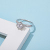 1.0ct halo ring 925 sterling silver ring Jewelry Moissanite Diamond women 1.0ct halo ring 925 sterling silver ring Jewelry Moissanite Diamond women