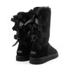 Real leather soft fur snow women's boots winter shoes
