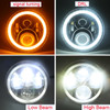 7" Round High Low Beam Headlight with Turn Signal for Jeep Wrangler