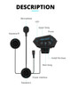 Motorcycle Helmet Headset Wireless BT Headphone Speaker Hands-Free BT-12 Headset