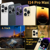Global Version I14 Pro Max Smartphone 16+1TB Full Screen 2023 Mobile Phone 6.7Inch Cellphone 50MP+108MP Camera 7800mAh Android13
