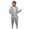 2023 Fall Winter Fleece 2 Piece Women Tracksuit Jogging thick two piece tracksuit sweatpants and hoodie Women Clothes set