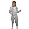 2023 Fall Winter Fleece 2 Piece Women Tracksuit Jogging thick two piece tracksuit sweatpants and hoodie Women Clothes set