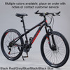 26 Inches Bicycle 24/27 Speed Shock Absorbing Mountain Bike High Carbon Steel Frame Front And Rear Dual Disc Brake