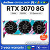 JIESHUO NVIDIA RTX 3070 8GB Gaming Graphics GPU 256-bit GDDR6 PCI-E 4.0 5888 RTX3070 8G PC Desktop Video Office KAS ETC RVN CFX
