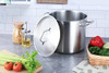 Stainless Steel Aluminum-Clad Stock Pot with Cover
