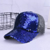 Unisex Reversible Sequin Baseball Cap Women Baseball Cap Girls Ponytail Caps Summer Sports Mesh Hats