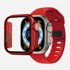 Case+Strap for Apple Watch Change To Ultra 49mm Silicone Sport Band 45mm 41mm 44mm 40mm Protection Cover Iwatch Series 8 7 6 SE