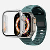 Case+Strap for Apple Watch Change To Ultra 49mm Silicone Sport Band 45mm 41mm 44mm 40mm Protection Cover Iwatch Series 8 7 6 SE