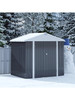 8 ft. W x 6 ft. D Metal Storage Shed