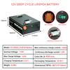 New 12V 24V 48V 50Ah 80Ah 100Ah 200Ah 280Ah 400Ah LiFePO4 Battery Built-in BMS Rechargeable Battery for Inverter Solar RV No Tax