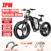 ZPW X20 EBike Adults 20 Inch 2000W 35AH Electric Bike Mountain Snow Motorcycles Off-Road Fat Tire Electric Bicycle