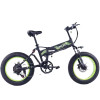 20 inch front and rear shock absorbing aluminum alloy folding electric bike snow electric scooter 4.0 wide tire moped