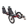 Electric 500 Watt Two Person Tandem Recumbent Tricycle with Pedal Assist