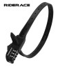 RIDERACE Password Tie Lock Multipurpose Bicycle Electric Scooter Motorcycle Portable Anti-theft 3 Digit Bike Helmet Lock Black