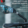 Anti-Glare Bicycle Mirror Handlebar Rear View Wide Range Back Sight Reflect Adjustable Electric Scooter Mirror Bike Accessories