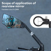 Anti-Glare Bicycle Mirror Handlebar Rear View Wide Range Back Sight Reflect Adjustable Electric Scooter Mirror Bike Accessories