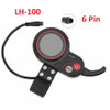 LH-100 LCD display 24V/36V/48V/60V 5/6 Pins Display Thumb Throttle Speedometer for Electric Scooter Bike