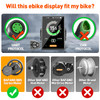 Bafang DPC18 Electric Bike Display with Speedometer USB Charging Port for Mid Drive Motor BBS01B BBS02B BBSHD Speedometer