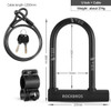 ROCKBROS Chinese Style Bicycle Locks U Shape Electric Scooter Padlock Anti-theft Bike Lock Cable Set MTB Road Bike Accessories