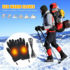 Screen Touchable Heated Gloves With B&uiltin Heating Sheet USB Charging Electric Bike Gloves For Winter Outdoor Indoor Activitie