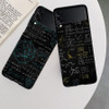 Physics Chemical Mathematics Case for Samsung Galaxy Z Flip 3 Flip 5 4 5G Black Hard Cell Phone Cover Samsung Z Flip 5 5G Luxury