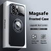 Luxury For Magsafe Case For iPhone 14 13 12 11 Pro Max Plus Magnetic Frosted  Lens Protection Transparent Bumper Cases Cover