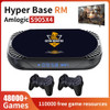 4K Retro Video Console S905X4 Retro Monster Game Box Built-in 48000 Games For PSP/PS1/Sega Saturn/SNES Android 11.0 TV Box