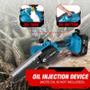 ONEVAN 3000W 18V 6 Inch Electric Saw Chainsaw with 1/2 Battery Oil Spray Rechargeable Woodworking Tool for Makita 18V Battery