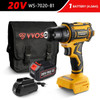 VVOSAI 20V Brushless Electric Drill 50NM Cordless Screwdriver Lithium-Ion Battery Mini Electric Power Screwdriver MT-Series Tool