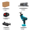 Cordless Reciprocating Saw 18V Adjustable Speed Chainsaw Wood Metal PVC Pipe Cutting Reciprocating Saw Power Tool By WOYOFADA