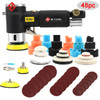 New Orbit Air Sander Mini Pneumatic 1"/2"/3" Grinding Machine set for Car Polishing High Speed Air Powered Polisher air tool