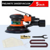 FivePears Pneumatic Orbital Sander Air Grinder，125mm/150mm Vacuum Eccentric Polishing/Grinding Machine Pneumatic Tools