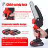 21V Battery Mini Electric Pruning Saw Rechargeable Saw Small Wood Spliting Chainsaw One-handed Garden Woodworking Power Tool
