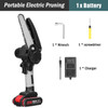 21V Battery Mini Electric Pruning Saw Rechargeable Saw Small Wood Spliting Chainsaw One-handed Garden Woodworking Power Tool