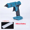 Cordless Electric Handheld Hot Glue Gun Repair DIY Tool Hot Melt Welding Hot Air Gun Anti-scald Nozzle with 12 Sticks for Dewalt