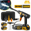 BABEQ 200Bar Brushless High Pressure Car Washer 6 IN 1 Electric Car Washing Garden Water Gun with 20V Lithium Battery Spray Gun