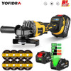 125mm Brushless Angle Grinder 18V M14 10000Rpm 3 Gears Variable For Makita 18V Battery Cordless Electric Impact Grinding Tool
