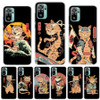 Ramen Sushi Samurai Tattoo Cat Silicon Call Phone Case For Xiaomi Redmi 10 10C 12 12C 9 9C 9A 10A 9T 8A 7A 6A 8 7 6 Pro 10X K40
