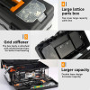 Tool Box Suitcase Stainless Steel Toolbox Industrial Grade Multifunctional Tools Storage Box Metal Portable Organizers Boxes