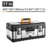 Tool Box Suitcase Stainless Steel Toolbox Industrial Grade Multifunctional Tools Storage Box Metal Portable Organizers Boxes