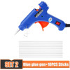 Hot Melt Glue Gun with 7mm*100m Glue Sticks 20W Mini Industrial Guns Household Heat Temperature Thermo Electric Repair Tool