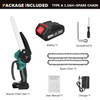 8 Inch Brushless Electric Cordless Chain Saw Handheld Rechargeable Pruning Wood Power Tool For Makita 18V Battery By VIOLEWORKS